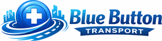 Blue Button Transportation Logo